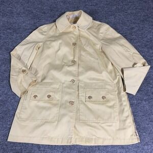 VTG‎ Misty Harbor Jacket Womens 10 R Medium Yellow Button Front Chore Barn Coat